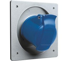 Розетка панельная 216RAU12 16А 2P+E 12ч с угловым унифицир. фланцем IP45 ABB 2CMA193220R1000