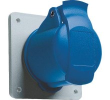 Розетка панельная 216RU4 16А 2P+E 4ч с прямым унифицир. фланцем IP44 ABB 2CMA193169R1000