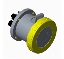 Розетка панельная 263RU4W 63А 2P+E 4ч с прямым унифицир. фланцем IP67 ABB 2CMA167372R1000