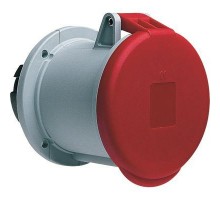 Розетка панельная 263RU6 63А 2P+E 6ч с прямым унифицир. фланцем IP44 ABB 2CMA167510R1000