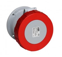Розетка панельная 3125RU6W LP 125А 3P+E 6ч с прямым унифицир. фланцем IP67 ABB 2CMA192730R1000