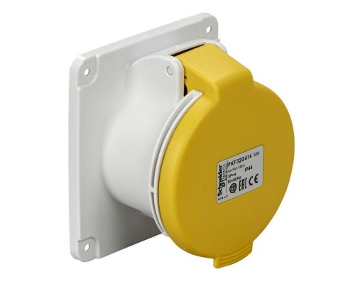 Розетка панельная  32А 2P-E 100-130В винт. IP44 SchE PKF32G413