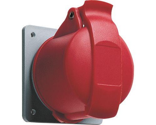 Розетка панельная 32А 3P+E с прямым унифицир. фланцем IP44 ABB 2CMA193250R1000