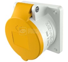 Розетка панельная 32А 3п 4ч 110В IP44 прямая фланец 75х75мм винтовые клеммы Mennekes 1394