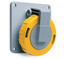 Розетка панельная 332RAU4W 32А 3P+E 4ч с угловым фланцем IP67 ABB 2CMA166960R1000