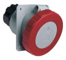 Розетка панельная 363RAU6W 63А 3P+E 6ч с угловым унифицир. фланцем IP67 ABB 2CMA167452R1000