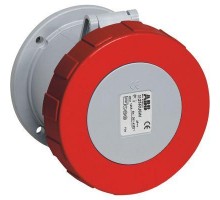 Розетка панельная 4125RU6W 125А 3P+N+E 6ч с прямым унифицир. фланцем IP67 ABB 2CMA167142R1000