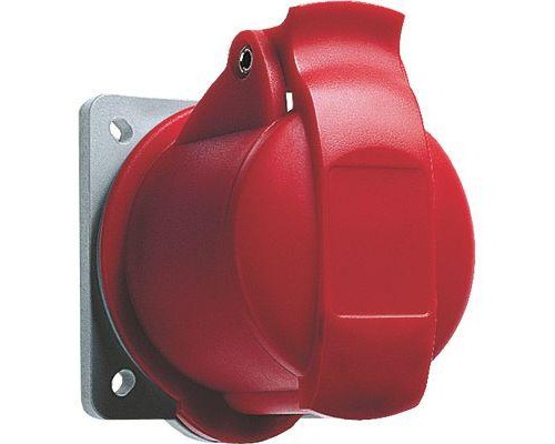 Розетка панельная 416R6 16А 3P+N+E 6ч с прямым миним. фланцем IP44 ABB 2CMA193163R1000