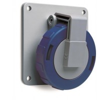 Розетка панельная 416RAU9W 16А 3P+N+E 9ч с угловым фланцем IP67 ABB 2CMA167034R1000