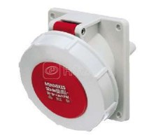 Розетка панельная 5п 32А 400В 6ч IP67 Mennekes 1551
