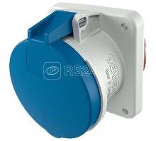 Розетка панельная 63А 5п 9ч 230В IP44 прямая винтовые рамные клеммы X-CONTACT фланец 107х100мм Mennekes 1251A