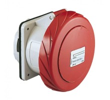 Розетка панельная прямая 16А 2PE 380-415В винт. IP67 SchE PKF16G733