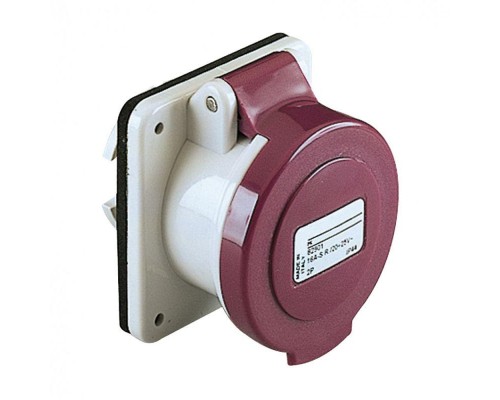 Розетка панельная прямая 32А 2P 25В быстр. IP44 SchE 82915