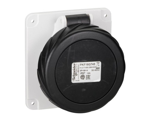 Розетка панельная прямая 3PNE 480-500В винт. IP67 SchE PKF16G745