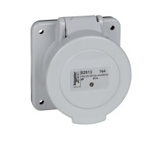Розетка панельная прямая STRT 16А 2P 50В быстр. IP44 SchE 82903