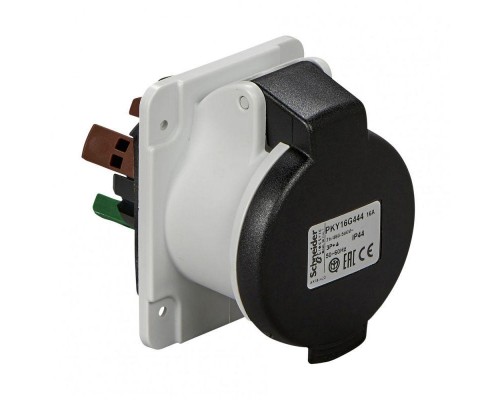 Розетка панельная Р 16А 3P-N-E 480-500В быстр. IP44 SchE PKY16G445