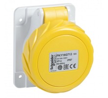 Розетка панельная Р 32А 3P-E 100-130В быстр. IP67 SchE PKY32G714