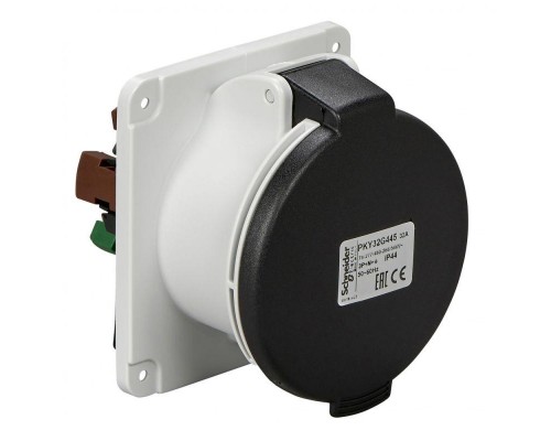 Розетка панельная Р 32А 3P-E 480-500В быстр. IP44 SchE PKY32G444
