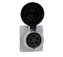 Розетка панельная Р 32А 3P-E 480-500В быстр. IP67 SchE PKY32G744