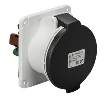 Розетка панельная Р 32А 3P-N-E 480-500В быстр. IP44 SchE PKY32G445