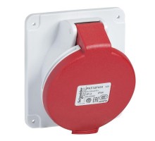 Розетка панельная угловая 16А 2PE 380-415В винт. IP44 SchE PKF16F433