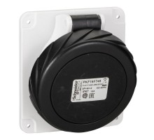 Розетка панельная угловая 16А 3PNE 480-500В винт. IP67 SchE PKF16F745