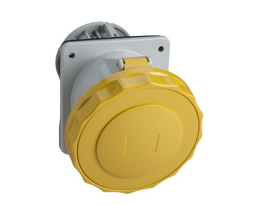 Розетка панельная угловая 32А 2P-E 100-130В винт. IP67 SchE PKF32F713