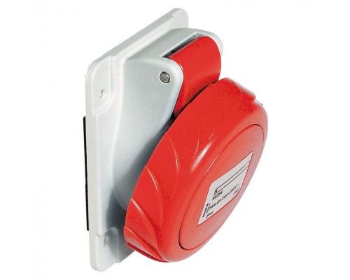 Розетка панельная угловая 32А 2P-E 380-415В винт. IP67 SchE PKF32F733
