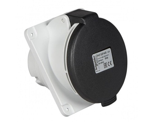 Розетка панельная угловая 32А 3PNE 480-500В винт. IP44 SchE PKF32F445