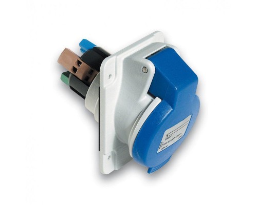 Розетка панельная угловая  32А 3P-E 200-250В быстр. IP44 SchE PKY32F424