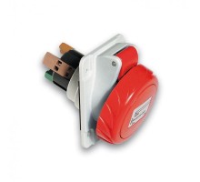 Розетка панельная угловая  32А 3P-E 400-440В быстр. IP67 SchE PKY32F7C4