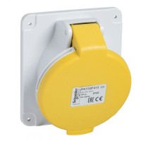 Розетка панельная угловая 32А 3P-N-E 100-130В быстр. IP44 SchE PKY32F415
