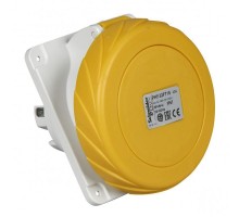 Розетка панельная угловая 32А 3P-N-E 100-130В винт. IP67 SchE PKF32F715
