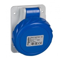 Розетка панельная угловая 32А 3P-N-E 200-250В быстр. IP67 SchE PKY32F725