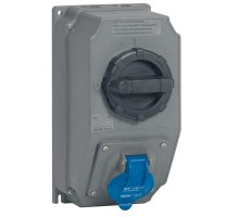 Розетка переносная Hypra 16А 230В 2К+3 IP44 Leg 059203