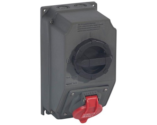 Розетка переносная Hypra 16А 400В 3K+3 IP44 Leg 059209