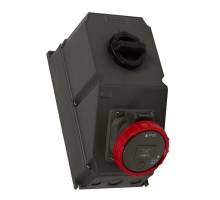 Розетка переносная Hypra 63А 400В 3K+3 IP67 Leg 059266