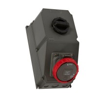 Розетка переносная Hypra 63А 400В 3К+Н+З IP67 Leg 059267