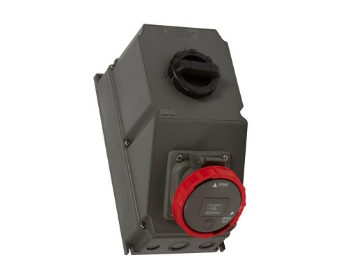 Розетка переносная Hypra 63А 400В 3К+Н+З IP67 Leg 059267