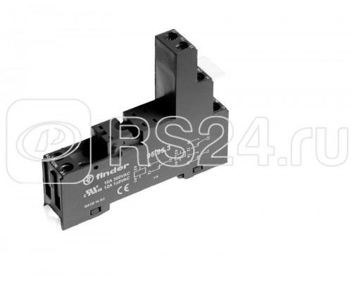 Розетка с винт. клеммами (с зажимной клетью) для реле 40.31 модули 99.80 в комплекте пластик. клипса 095.91.3 черн. FINDER 959330SPA