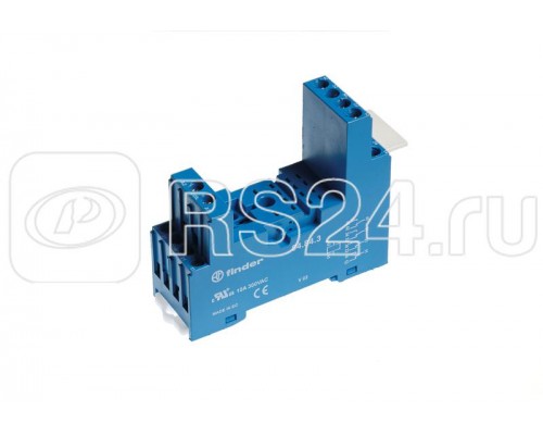 Розетка с винт. клеммами (с зажимной клетью) для реле 55.32 55.34 таймера 85.02 85.04 модули 99.80 в комплекте пластик. клипса 094.80.2 син. FINDER 94842SPA