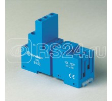 Розетка с винт. клеммами (с зажимной клетью) для реле 55.33 таймера 85.03 модули 86.00 99.02 в комплекте пластик. клипса 094.91.3 син. FINDER 9403SPA