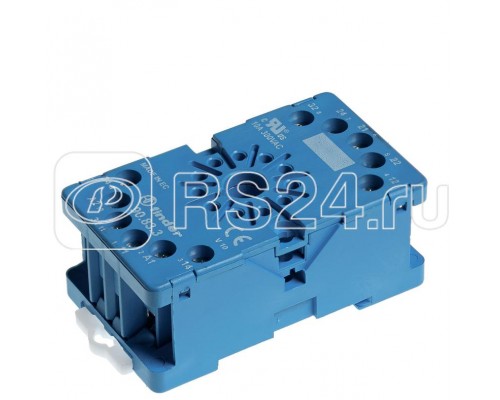 Розетка с винт. клеммами (с зажимной клетью) для реле 60.12 таймера 88.12 Varitec син. FINDER 90823