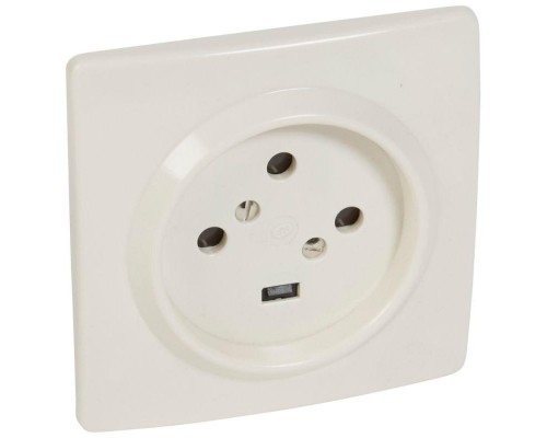 Розетка силовая 20А 380Вт 3P+E IP44 сл. кость Leg 055455
