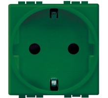 Розетка силовая LivingLight 16А 2К+3t зел. Leg BTC L4141V