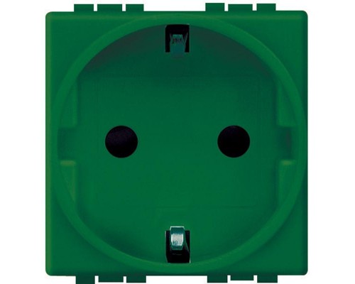 Розетка силовая LivingLight 16А 2К+3t зел. Leg BTC L4141V