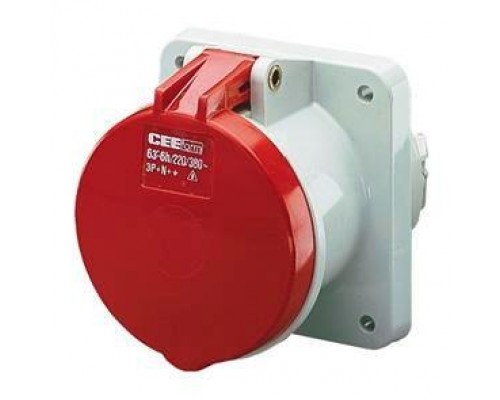 Розетка скрыт. уст. 63А 230В 3P+E+N IP44 прямая Mennekes 1252A