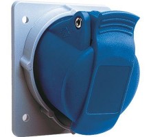 Розетка СП 16А 100В 2P+E IP44 4ч панельн. угл. ABB 2CMA170003R1000