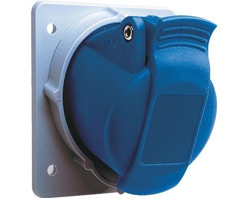 Розетка СП 16А 100В 2P+E IP44 4ч панельн. угл. ABB 2CMA170003R1000
