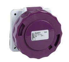 Розетка СП 16А 2P 25В прямая быстр. IP67 SchE 82951